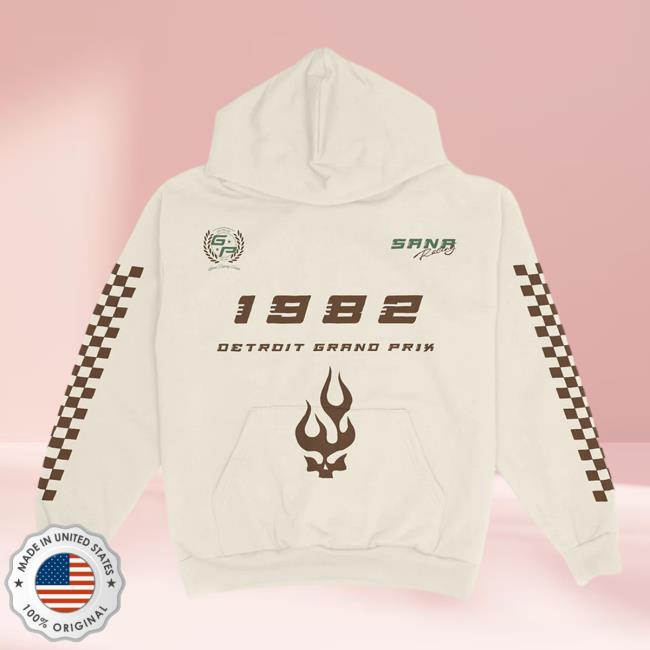 Official Sana Detroit Red Wings Sana Detroit Sana Racing Team Hoodies - Creme Official Sana Detroit Red Wings Sana Detroit Sana Racing Team Hoodies - Creme