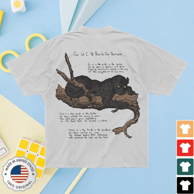 2PAC Official Store Merch | Panther Pride White New Shirt 2PAC Official Store Merch | Panther Pride White Shirt New