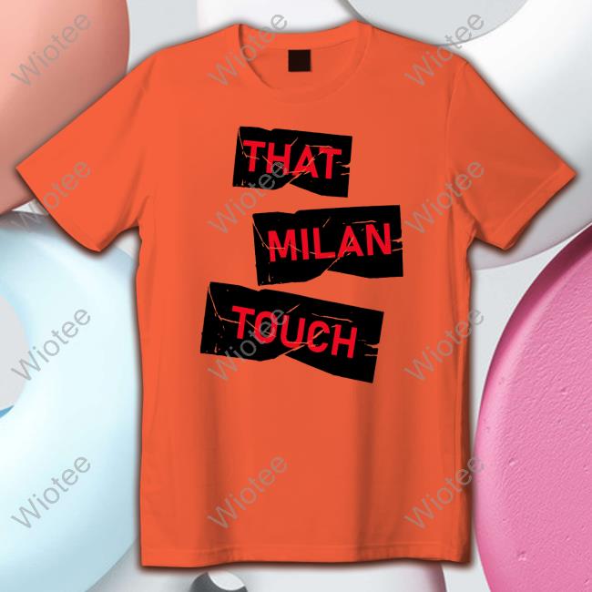 Ismaël Bennacer Wearing That Milan Touch T Shirt Ac Milan Store That Milan Touch Crewneck Sweatshirt