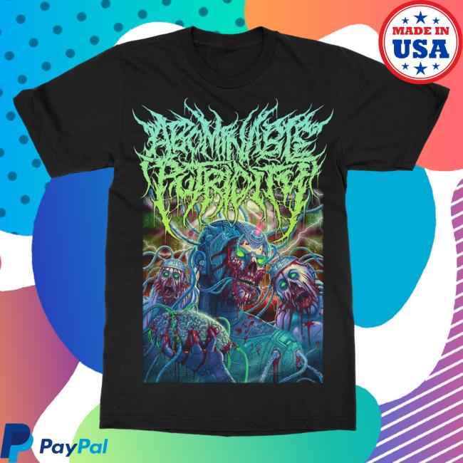 Official Indie Merch Store Shop Abominable Putridity "Visual Tyranny" Tees Indiemerchstore