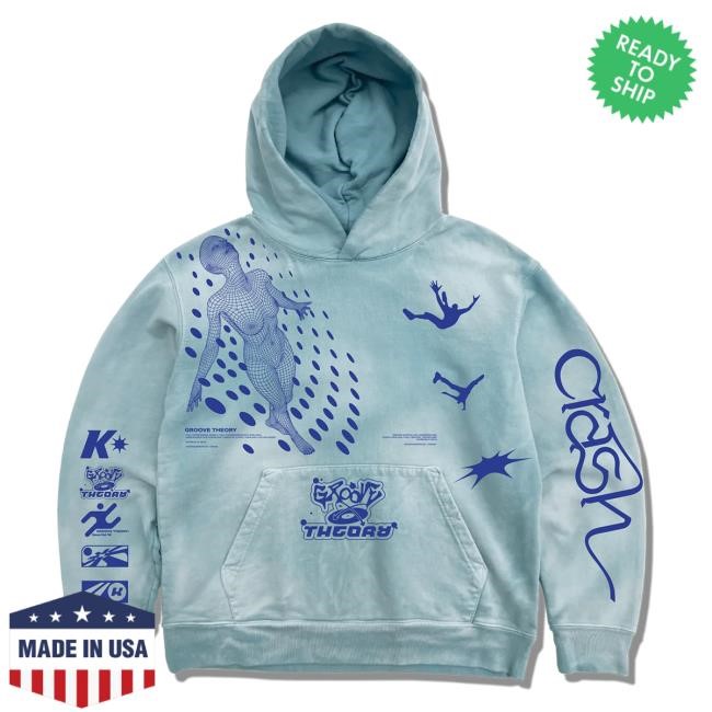 Official Kehlani Merch Store Kehlani Groove Theory Sweatshirts (Light Blue Dye)
