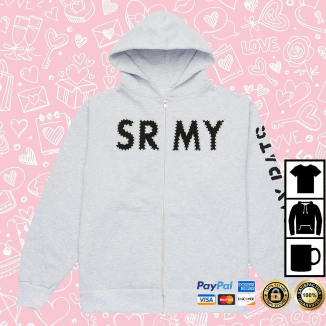Official Stray Rats SRMY Glitter Zip Hood Official Stray Rats SRMY Glitter Zip Hoody