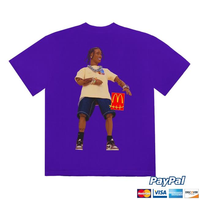 Official Travis Scott Merch Store Travis Scott x McDonald's Action Figure Series II Hoodies Purple TravisScott Shop