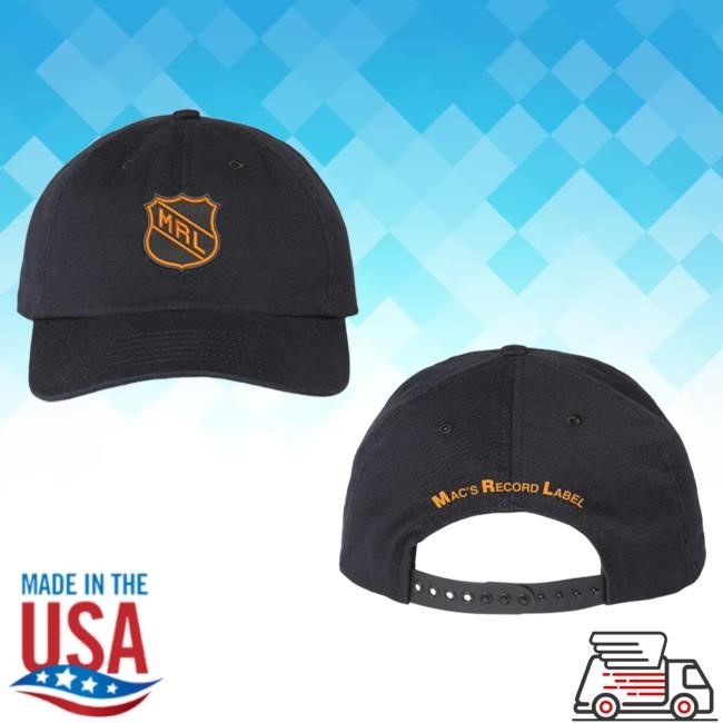 MRL Hockey Black Hat Mac DeMarco Merch Store Official MRL Hockey Black Hat Mac DeMarco Merch Store Official
