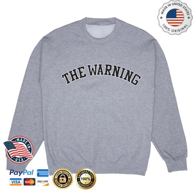Official The Warning Merch Store The Warning Varsity Attractive Hoodie (Various Colors) The Warning Clothing Shop