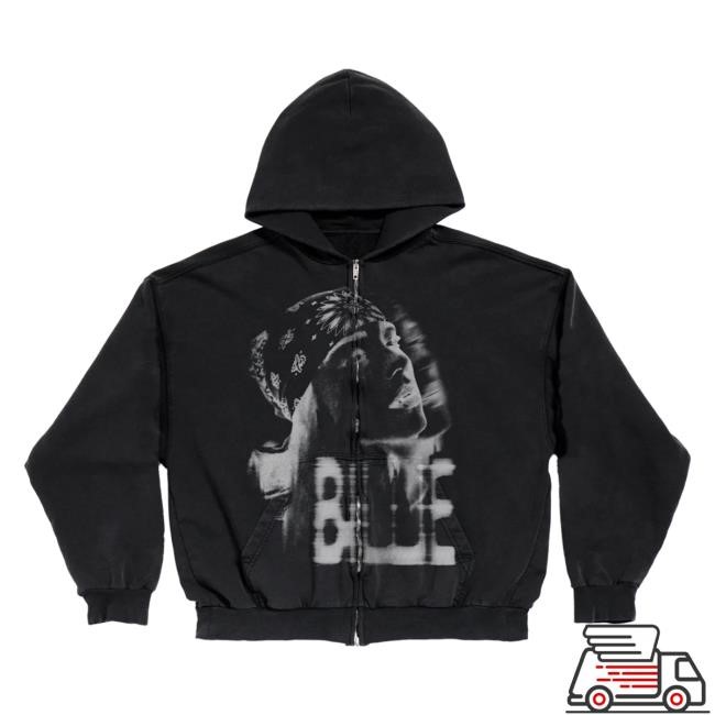 Billie Eilish Billie Bandana Black Zip Hood