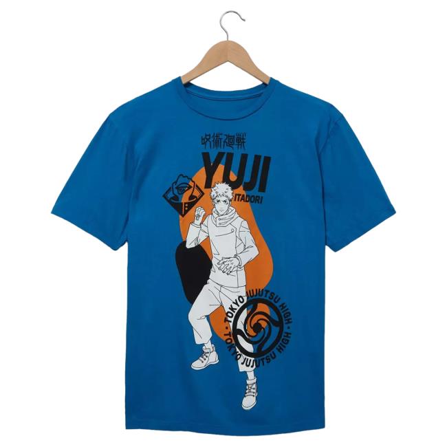Official Box Lunch Merch Store Box Lunch Jujutsu Kaisen Yuji Itadori Tonal Icons Tee BoxLunch Exclusive Box Lunch Apparel Clothing Shop