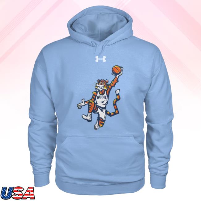 Auburn Basketball -Aubrune Tiger - Under Armour- Aubie Sweatshirt Hooded