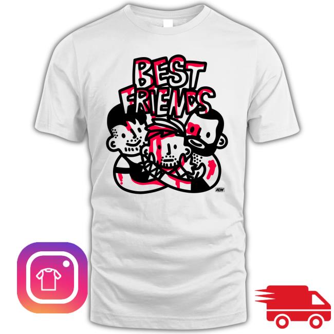 ShopAEW Best Friend Long Sleeve T Shirt ShopAEW Best Friend Shirt