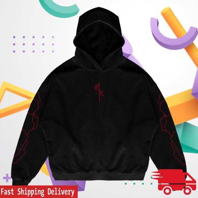 Cloudeelle Cyberspine Heavyweight Red Zip-Up Streetwear Piece