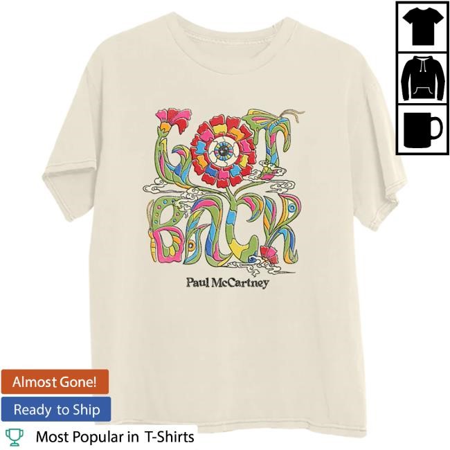 Official Paul Mccartney Got Back 2025 Floral Tour T Shirt