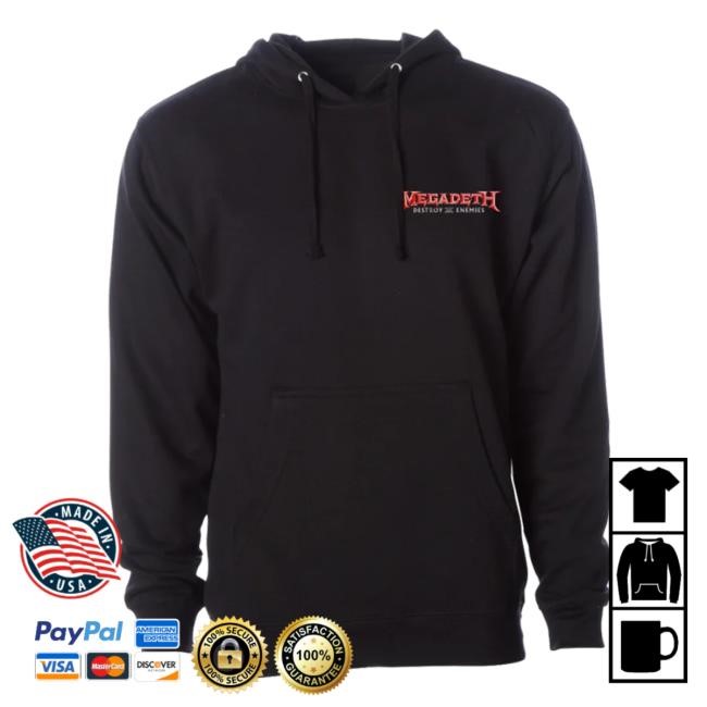Megadeth Destroy All Enemies LS Hoodie Megadeth Merch