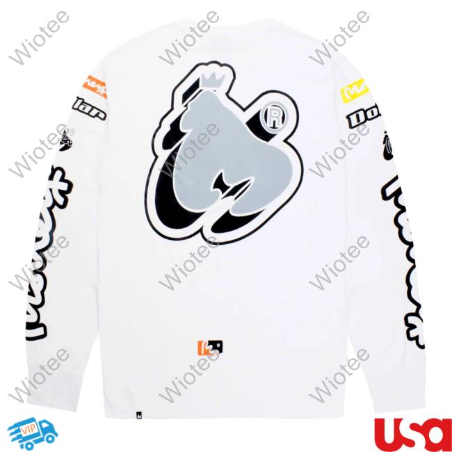 Official Money Clothing Speed Way L/S Sweaters White Official Money Clothing Speed Way L/S Crewneck Sweatshirt White