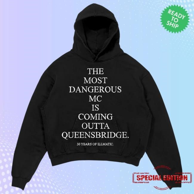 Official Nasir Jones Shop Nas Merch 30 Years Of Illmatic Black Hoodie Nasirjones