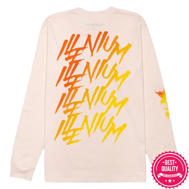 Official Illenium Merch Store Fallen Embers Long Sleeve Hot Shirt Bone Illenium Shop Official Illenium Merch Store Fallen Embers Long Sleeve Tees Bone Illenium Shop