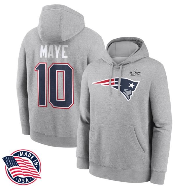 Super Bowl Bound Patch Drake Maye New England Patriots New England Patriots NFL Football NFL Super Bowl Bound Gear