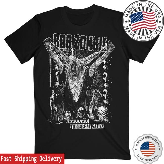Official Rob Zombie Merch Store The Great Satan Rob New Shirt RobZombie