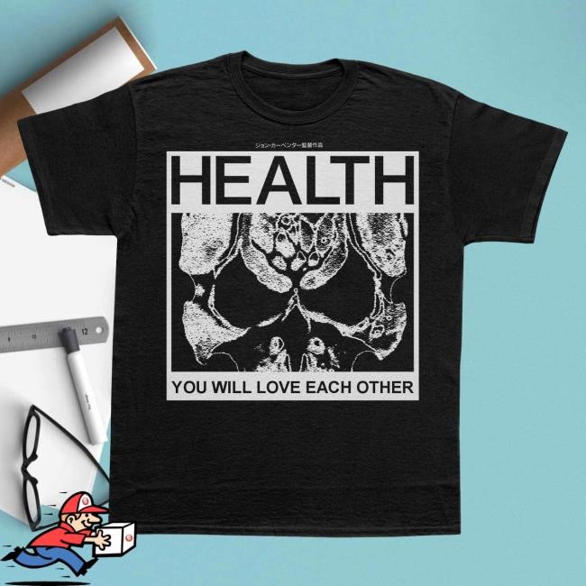 Health Official Merch Store Cum Metal Short Sleeve Tee Health Band