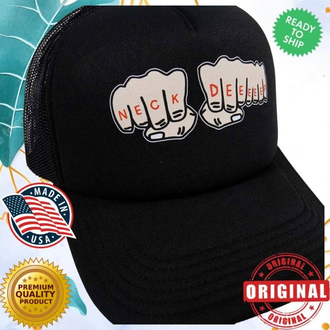 Official Neck Deep Fist Trucker Cap – Black
