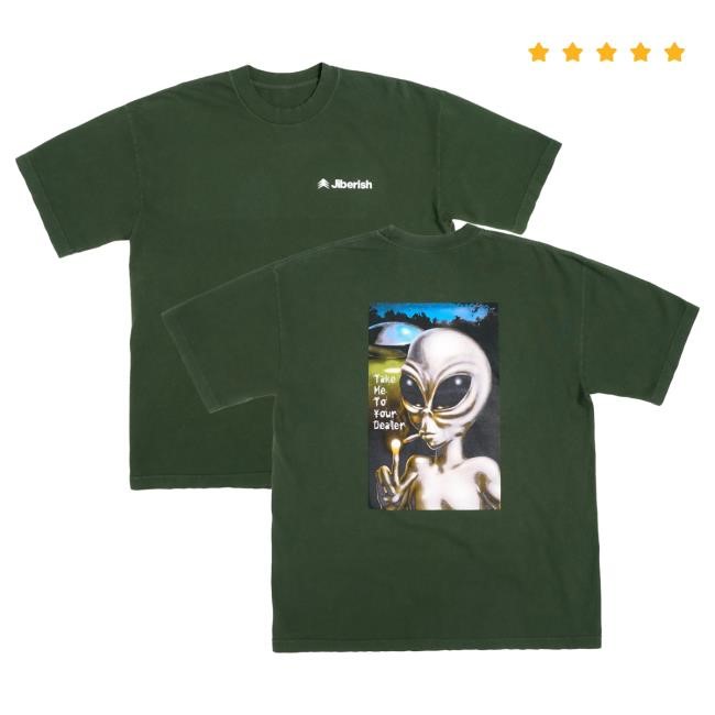 Official Jiberish Apparel Dealer Tshirt White Official Jiberish Dealer Tees White