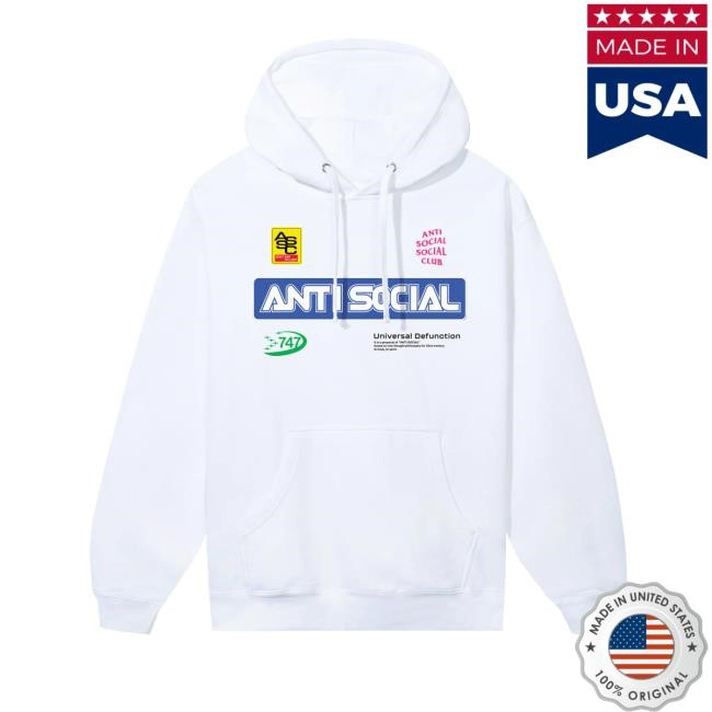 Sponsored Hoody - White – AntiSocialSocialClub