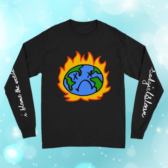 Official Sasha Alex Sloan Merch Store Sasha Alex Sloan World LS Tee Black Sasha Alex Sloan Apparel Clothing Shop