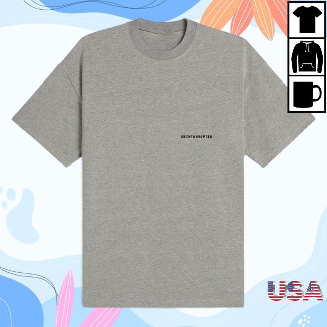 Official Maverick Carter Uninterrupted Clothing Store Shop Fundamentals Tee Grey Mavcarter
