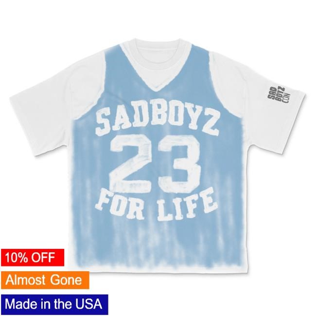 Official Sad Boyz Merch Sad Boyz Sad Boyz Comp Jordan White Shirts
