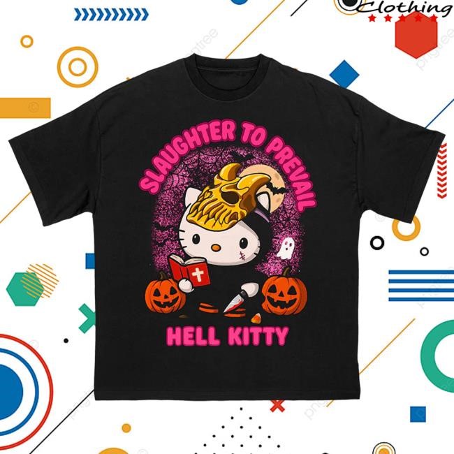 Official First Blood Store Slaughter to Prevail - Hell Kitty Halloween - New Shirt