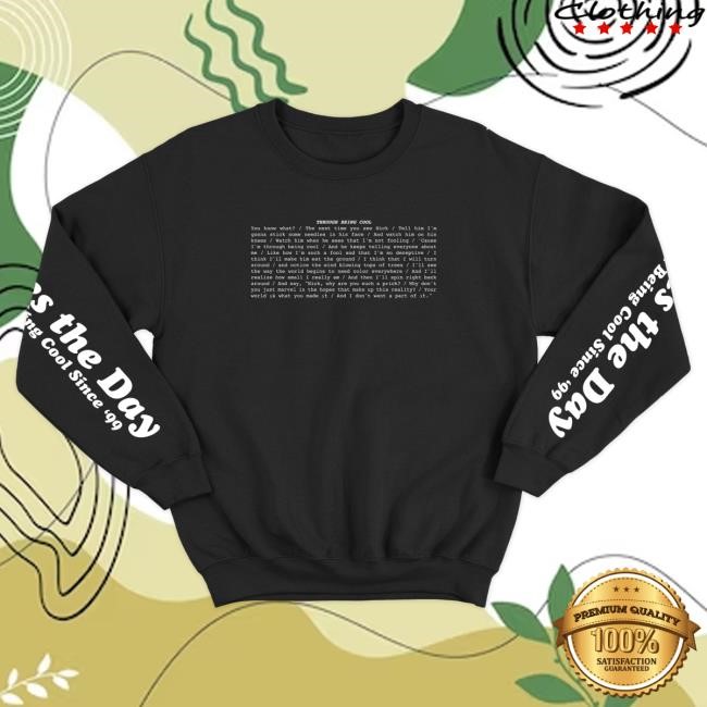 Official Saves The Day Merch Saves The Day TBC Pullover Hoodie Black