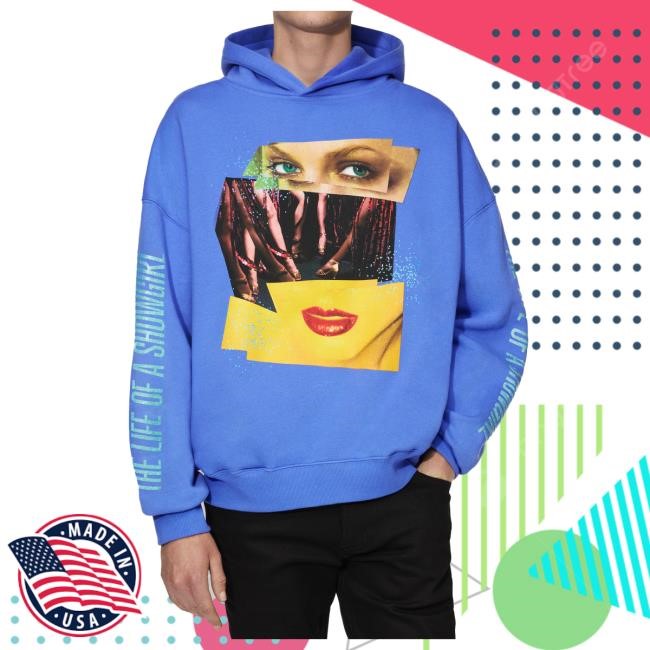 Official Taylor Swift Merch Store Shop The Life of a Showgirl Violet Blue Hooded Sweatshirt TaylorSwift