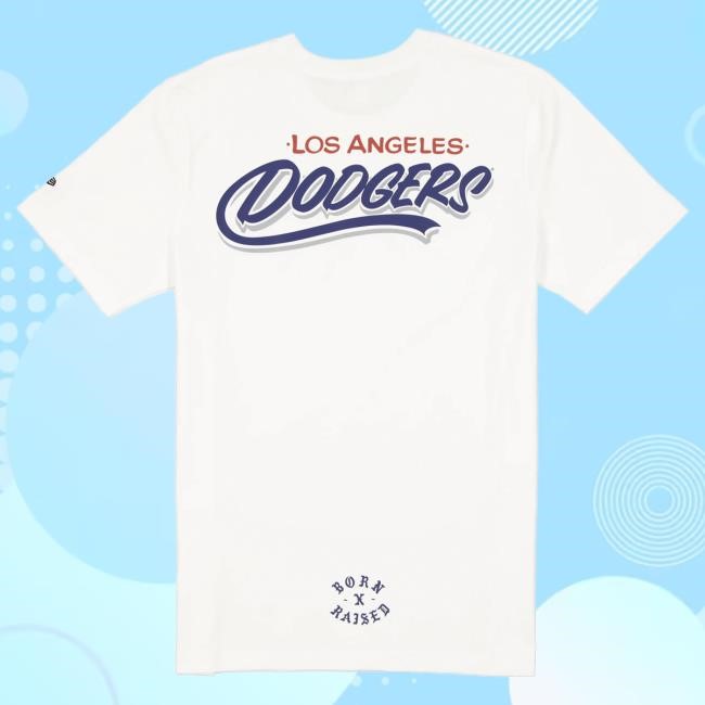Official Born X Raised Merch Store Shop Born X Raised + Dodgers Signpainter Shirts: Blue BornXRaised