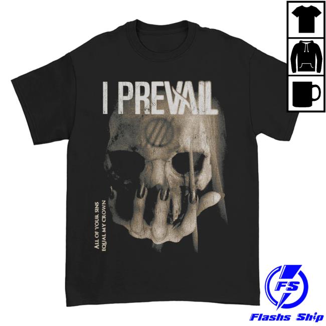 Official I Prevail Merch Store I Prevail Hand Skull T Shirt (Black) Prevail Apparel Clothing Shop IPrevail