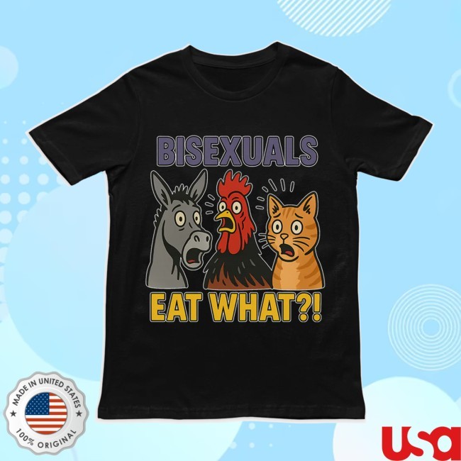 Bisexuals Eat What New T-Shirt - Orbital Clothing Brand Bisexuals Eat What Shirt - Orbital Clothing Brand