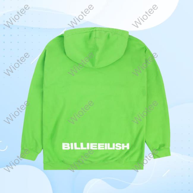 Official Billie Eilish Clothing Shop Store Blohsh Green Sweater Billieeilish Merch Official Billie Eilish Clothing Shop Store Blohsh Green Pullover Hoodie Billieeilish Merch