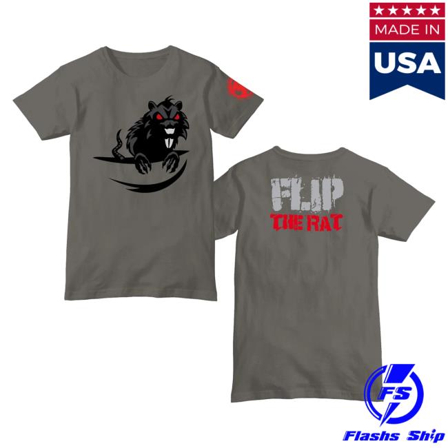 Official Icp Merch Clothing Store Insane Clown Posse Flip The Rat Charcoal T Shirt