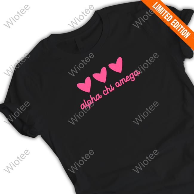 Official Alpha Chi Omega Pink Hearts T Shirts Official Alpha Chi Omega Pink Hearts T Shirts