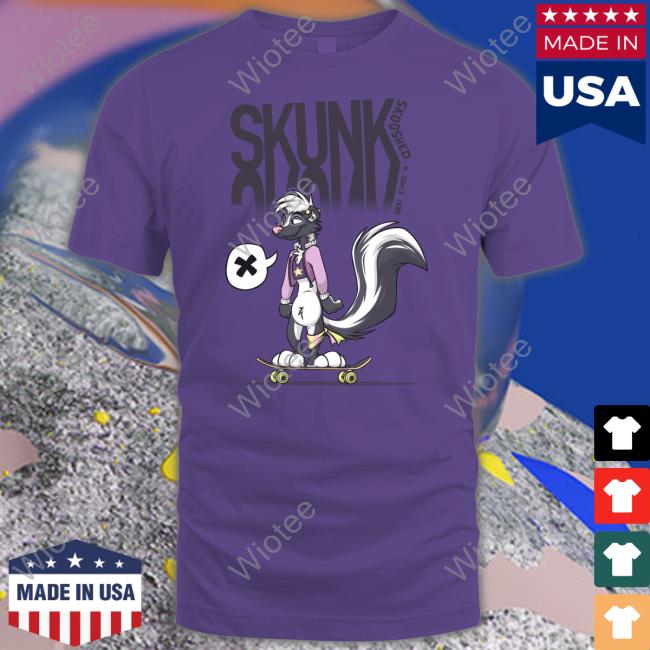 Skate Skunk Skooshed Since1989 Shirt