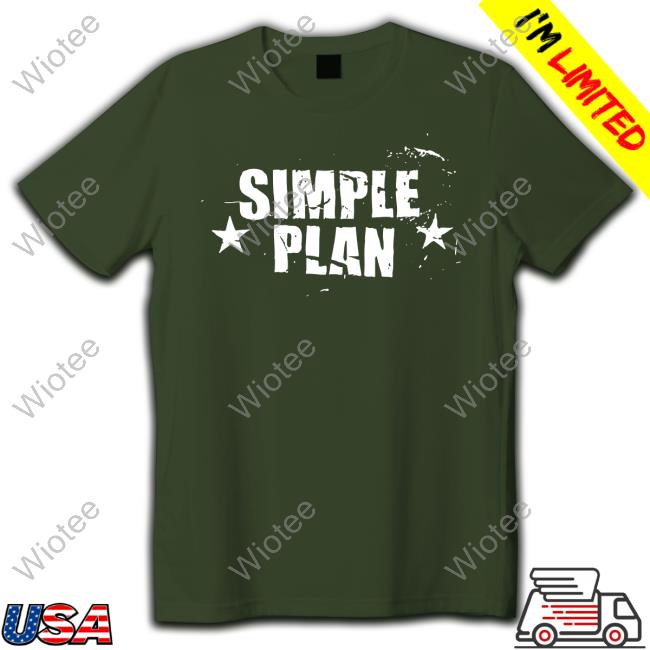 Official Simple Plan Star Shirt Limited Edition Simple Plan Star Shirt