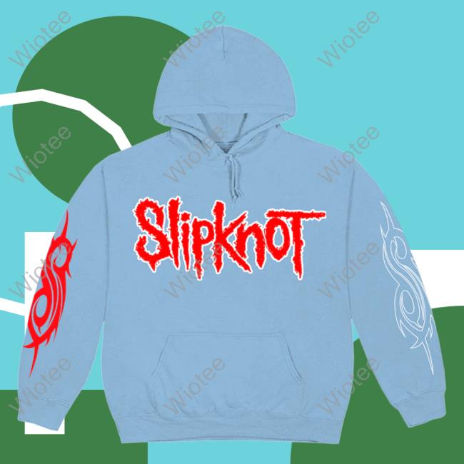 Official Slipknot Apparel Clothing Shop Store Slipknot Logo '22 Tour Blue Hoody Slipknotmerch Merch