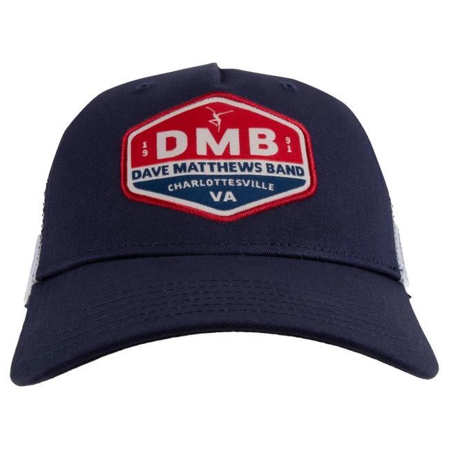 Official Dave Matthews Band Merch Store DMB Badge Trucker Cap Official Dave Matthews Band Merch Store DMB Badge Trucker Cap