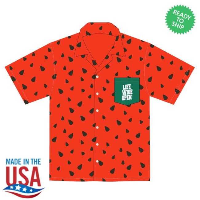Official C Boys Merch Watermelon Party Suit Button-Up Popover Shirt