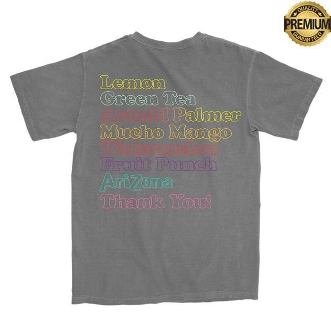 Drink Arizona Shop Merch Flavors Shirt 2024 Official Flavors T-Shirt