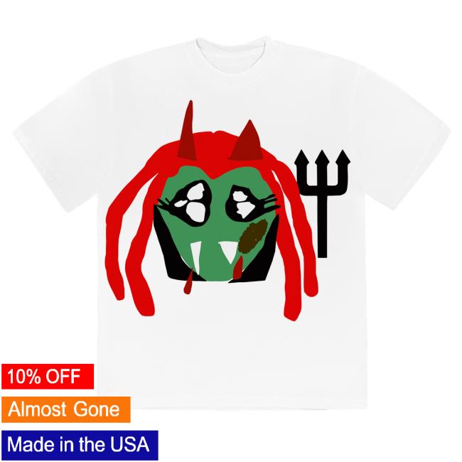 Official Playboi Carti Merch Playboi Carti x CPFM 4 WLR King Vamp Tee Shirt PlayboiCarti Clothing Shop Store