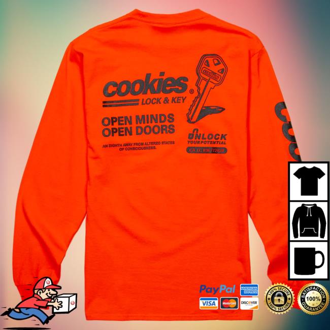 Official Cookies Merch Store Cookies Spring 2 Lock And Key Long Sleeve Shirt 2024 Black Apparel Clothing Shop Cookiessf Official Cookies Merch Store Cookies Spring 2 Lock And Key LS Tee Black Apparel Clothing Shop Cookiessf