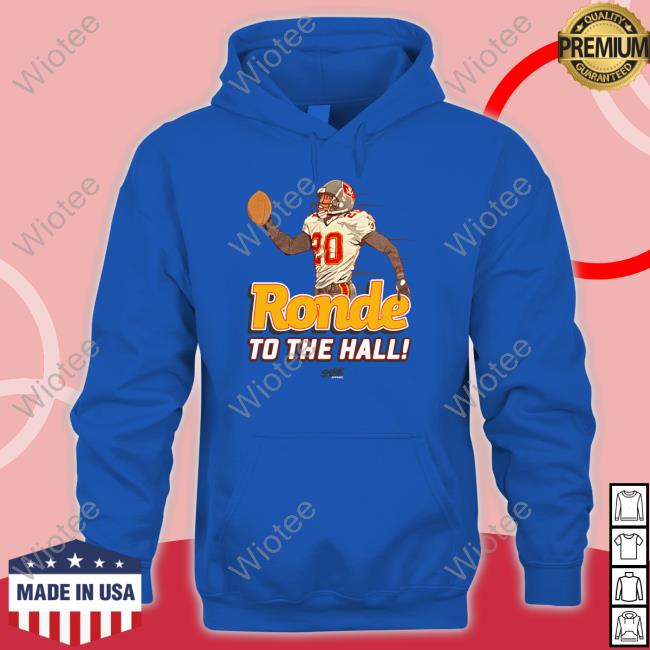 Smack Apparel Merch Ronde To The Hall Tee Shirt Ronde Barber Jon Cooper Wearing Ronde To The Hall Shirt