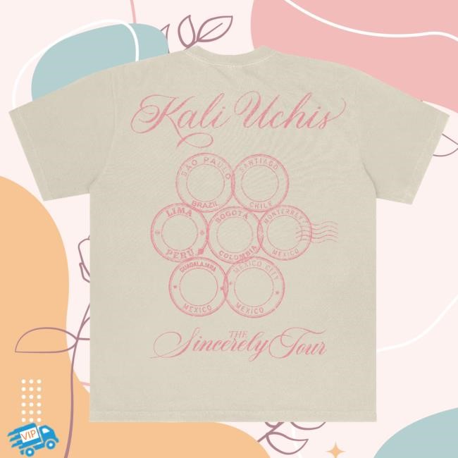 Tour Memory Graphic Print Tee Celebrating Kali Uchis LATAM Fans