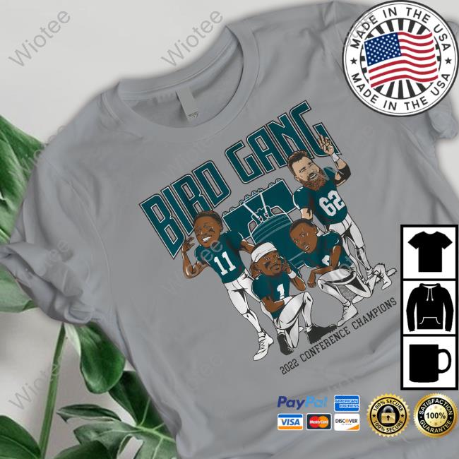 Bird Gang Philadelphia Conference Champions Caricatures Tee Shirt Breakingt