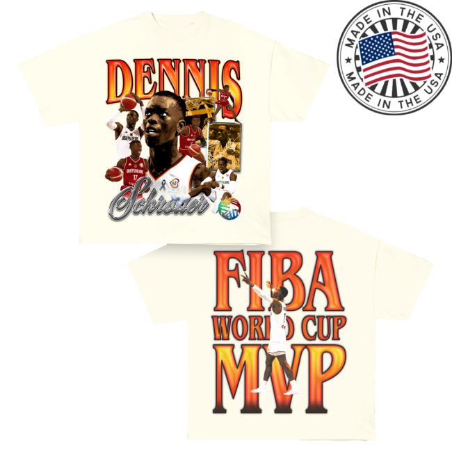 Official Game Changer Dennis Schroder Fiba Basketball World Cup Mvp - Germany Hot Shirt Ivory GameChanger