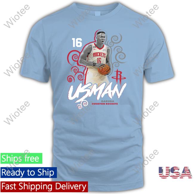 Usman Garuba Houston Rockets Player Name & Number Competitor T-Shirt